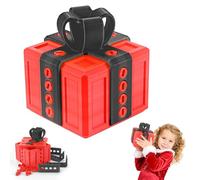 Yozexin 8CM Really Annoying Gift Box Puzzle Box: 3D Printed with Twist Storage, Fun Engaging DIY Desk Decoration for Small Jewellery Cash, Gag Gift for Birthday Valentine's Day (Red)