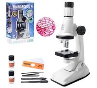 Yozexin Microscope for Kids, 200X-1200X Magnification High Power Science Microscope Kit, Portable Bug Microscopes Educational Science Toy Science Experiment Explorer Tool for Boys and Girls, 6+ Years