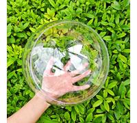 YOZIEMQ Acrylic hollow ball, Clear Plastic Fillable Ornaments Ball, DIY Clear Plastic Balls for New Years Present,Xmas Tree,Home Decoration,Wedding,Party (25cm/9.84inch,2PCS)