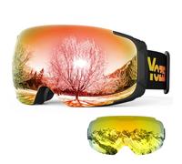 YOZISS Ski Goggles,Snowboard Goggles with Interchangeable Magnetic Lens,OTG Ski Glasses UV400 Protection, Anti-fog Snow Sports Goggles for Snowboarding