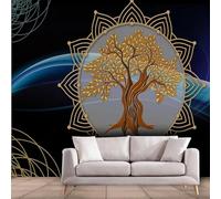 YOZYOOOZ Abstract Art European Style Tree 3D Wallpaper Self-Adhesive Mural Art Suitable for Bedroom TV Background Living Room Decoration