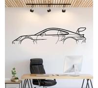 YOZYOOOZ Car Silhouette Wall Art Sticker Vinyl Home Decor Auto Service Center Garage Car Detailing Shop Decorative Art Decal