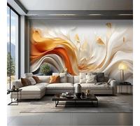 YOZYOOOZ Creative Abstract Colorful Wave Pattern Peel and Stick 3D Wallpaper Wall Art Suitable for Bedroom Living Room Office