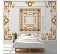 YOZYOOOZ Minimalist European Geometric Grid Background 3D Wallpaper for Kindergarten Bedroom Living Room Children's Room TV Sofa Background Wall