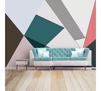 YOZYOOOZ Modern Abstract Geometric line Pattern 3D Mural Peel and Stick Wallpaper Suitable for Bedroom Living Room TV Background Decoration