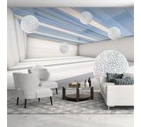 YOZYOOOZ Modern Abstract Space Three-Dimensional Round Ball 3D Wallpaper for Kindergarten Bedroom Living Room Children's Room TV Sofa Background Wall