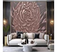 YOZYOOOZ Modern Art Brown Creative Floral 3D Wallpaper Large Custom murals Suitable for Bedroom Living Room Modern Art Wallpaper