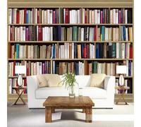 YOZYOOOZ Modern bookshelf mural library study bedroom studio office home decoration wall art mural
