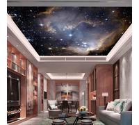 YOZYOOOZ Starry Sky Night Sky Galaxy Stars Ceiling Peel and Stick 3D Mural Wall Art Decoration Suitable for Bedroom Living Room Wallpaper