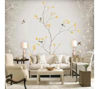 YOZYOOOZ Wallpaper Retro Three-Dimensional Tree Branches Mural Living Room TV Sofa Bedroom Study Children's Room Wall Art Decoration