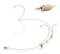 YPA MM1-C4SE Lite Professional Mini Headset Mic - 3.5mm Screw Lock for SENNHEISER Wireless Microphone Beige