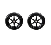 YPAPBHT 12-inch Rear Wheel Solid Small Tire For Powerful Wheels, Lightweight And Labor-Saving, Gray, 2-Pack(Black)