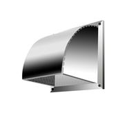 YPAPBHT Thickened 201 Stainless Steel Square Windproof Cover, Exterior Wall Rainproof Cap, Exhaust Vent Mask(40cm)