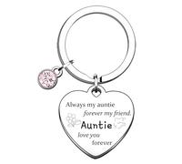 YpbbyKit Aunt Keyring Gifts for Mothers Day Auntie Gifts for Women Always My Auntie Forever My Friend Keyring Gifts For Aunt Birthday Christmas Mothers Day