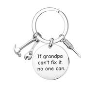 YpbbyKit Gifts for Men If Dad Grandpa Uncle Can't Fix It No One Can Keyring Gifts for Fathers Day Christmas (grandpa)