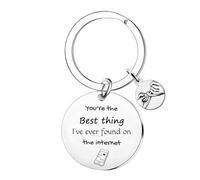 YpbbyKit Gifts for Men Valentine's Day Keyring You're The Best Things I've Ever Found On The Internet Keyring Present for Boyfriend Girlfriend