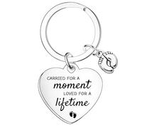 YpbbyKit Miscarriage Gifts for Women,Miscarriage Keyring,Loss of Baby Sympathy Gifts for Mum,Carried for A Moment Loved for A Life Time Keyring