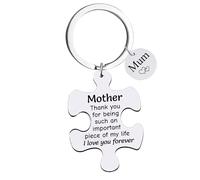 YpbbyKit Mother Gifts Mum Keyring Mothers Day Gifts for Mum Thank You for Being Such an Important Piece of My Life Keyring Mama Gifts Mummy Birthday Christmas Gifts