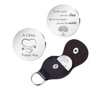 YpbbyKit Pocket Hug Token for Dad Fathers Day Dad Gifts for Men | Fathers Day Birthday Christmas To the World You are a Dad But to our Family our are The World