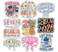 YPBEW 10 Customizable Graduation Transfers Class of Twenty Twenty Six Senior Year Handbuilt PVC Decorative Impermeable School Remembrances Multiple Plan PVC
