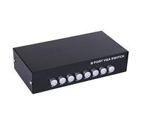 YPBEW 1920x1440 Resolution 8 Port VGA Switch for Air Broadcast Center Display, Video Conference, Multimedia Present Action Computer External Components