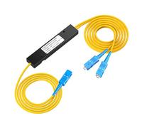 YPBEW 1x2 Fiber Opticals Splitter ABS Housing for Home and Offices Networks Installation with Multiple Port Single Mode G657A1 Fiber Visual Splitter
