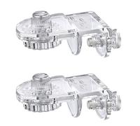 YPBEW 2 Pieces Fish for Tank Screen Net Holder Clamp Anti-Jump Mounting Clip Multifunctional Transparent Acrylic Clamps Aquarium Screen Cover Kit Fish Tank Anti Jump Cover