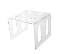 YPBEW 2 Rows Clear Acrylic Wine Glass Organizer Cocktail Beach Tray Under Cabinet Wine Holder for Kitchen Under Cabinet Holder
