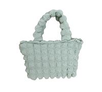 YPBEW 2023 NEW Canvas Underarm Bag for Girl Women Pleated Cloud Armpit Travel Color Handbag Ruched Design Tote Versatile and Trendy Shoulder