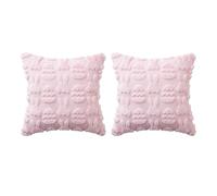 YPBEW 2Pcs New Abstract Print Pillow Protectors in Soft Green Hues with Textured Face Backing Leather Back Pillow Canopies