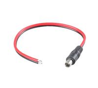 YPBEW 30cm/11.8inch Long 8.0x2.0mm Female/Male To Open End Power Cable Bare 2Pin Pigtail Extension Cord Wire For Solar Panel Solar Panel Charging Cable