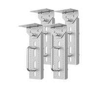 YPBEW 4Pcs Heavy Duty Galvanized Steel Boat Trailer Brackets for Resistance Universally Crossbeams Trailer Bunk Brackets