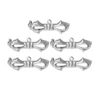 YPBEW 5Pcs / set Suit Collar Fixed Pin Bowknot All-matched Brooch Fashion Temperament Corsage Clothing Accessory Suit Collar Fixed