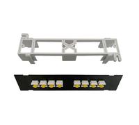 YPBEW 8-Port ST Optical Fiber Panel Module-Mounted Panels Rj45 Ethernet Cable Management Frame Home Networking Panel Accessories Panels in Wall Wall Mount