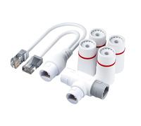 YPBEW ABS Ethernet Splitter Suitable for Various Device Connectivityd Waterproof Construction Networks Expansion Solution Waterproof Ethernet Splitter