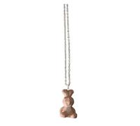 YPBEW Abstract Creature Charm Long Chain Resin Necklace Fashion Accessory Geometric Animal Pendant Jewelry