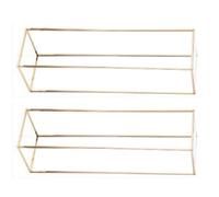 YPBEW Artistic Iron Display Shelf Modern Indoor Outdoor Decoration Strong Metal Frame Decorative Plant Display for Contemporary Square Stand