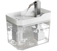 YPBEW Automatic Puss Water Distributor USB Run Circulating Structure with Visual Observing for Small Animals Half Automatic Pet Water Bowl