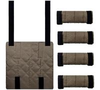 YPBEW Bunk Bed Ladder Cover, Step Pad Lofts 9.8 × 9.8Inches 4Pcs Bunk Beds Ladders with Adjustable Strap Step Lofts
