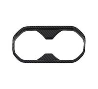 YPBEW Car Water Cup Decorative Cover Automobile Styling Interior Replacement Accessories Compatible for MG4 EVMulan 2022-2024 Carbon Fiber Front Water Holder Trim for Slot Decorative Car Accessories