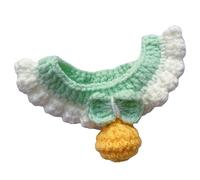 YPBEW Cats Collar with Bow and Cute Ball Hand Woven Knitted Pet-SSoft Adjustable Kitten Collars Pet Bows