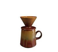 YPBEW Classical Ceramic V 60 Coffee Brewer 460ml with Great Flows Rate Home Brewing Set for Enhancing Flavor and Taste Ceramic Brewing Set