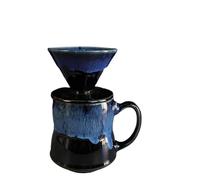 YPBEW Classical Ceramic V 60 Coffee Brewer 460ml with Great Flows Rate Home Brewing Set for Enhancing Flavor and Taste Ceramic Brewing Set