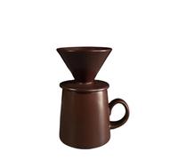 YPBEW Classical Ceramic V 60 Coffee Brewer 460ml with Great Flows Rate Home Brewing Set for Enhancing Flavor and Taste Ceramic Brewing Set