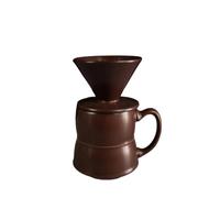 YPBEW Classical Ceramic V 60 Coffee Brewer 460ml with Great Flows Rate Home Brewing Set for Enhancing Flavor and Taste Ceramic Brewing Set