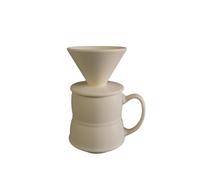 YPBEW Classical Ceramic V 60 Coffee Brewer 460ml with Great Flows Rate Home Brewing Set for Enhancing Flavor and Taste Ceramic Brewing Set