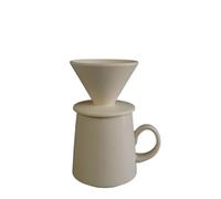YPBEW Classical Ceramic V 60 Coffee Brewer 460ml with Great Flows Rate Home Brewing Set for Enhancing Flavor and Taste Ceramic Brewing Set