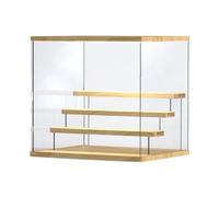 YPBEW Clear Acrylic Cube Toy Storage Case Storage Shelf Dustproof Display Case Suitable for Dolls and Figure Collections Display Stand