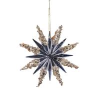 YPBEW Clear Acrylic Deer Snowflake Christmas Tree Hanging Ornament with Sparkling Glitters Design for Festival Decors Holiday Decor Christmas