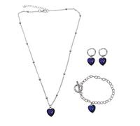 YPBEW Colorful Changing Mood Heart Pendant Necklaces for Women Girl Temperature Control Color Change Clavicle Chain Mood Necklaces Color Changing for Women Girls Best Friend Heart